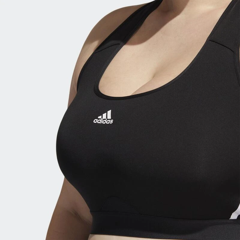 Adidas Powerreact Training Medium-Support 3-Stripes Beha (Grote Maat) 5 Adidas Powerreact Training Medium-Support 3-Stripes Beha (Grote Maat) - Afbeelding 5