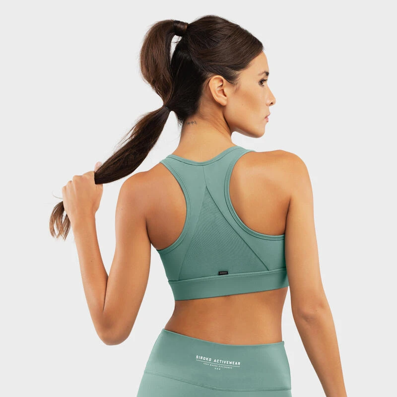 BH High Support Fitness SIROKO Squat Green Asgroen Dames 2 BH High Support Fitness SIROKO Squat Green Asgroen Dames - Afbeelding 2