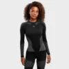 Compressie Shirt Wintersport SIROKO Drystone Zwart Dames