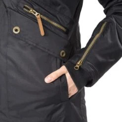 TRESPASS Dames Eeuwig Waterdichte Parkajas (Zwart) 8 TRESPASS Dames Eeuwig Waterdichte Parkajas (Zwart) -Regatta Verkoop dames eeuwig waterdichte parkajas zwart 3