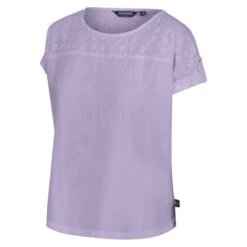 Regatta Dames/dames Jaida Tshirt (Pastel Lila) 7 Regatta Dames/dames Jaida Tshirt (Pastel Lila) -Regatta Verkoop damesdames jaida tshirt pastel lila 2