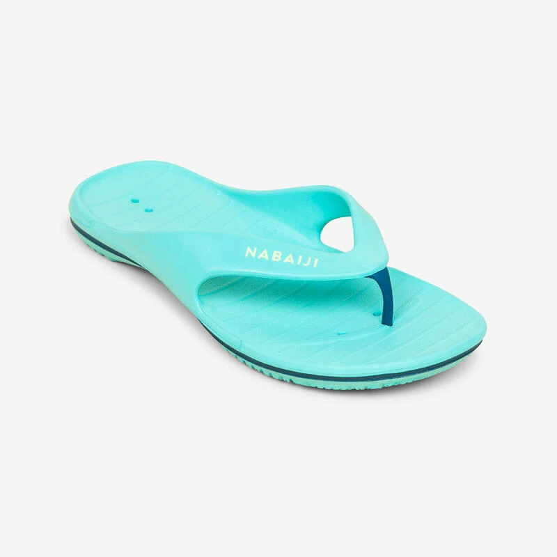 Teenslippers Voor Aan Het Zwembad Dames Tonga 500 Marineblauw Koraal 2 Teenslippers Voor Aan Het Zwembad Dames Tonga 500 Marineblauw Koraal - Afbeelding 2