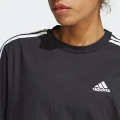 ADIDAS Essentials 3-Stripes Single Jersey Boyfriend T-shirtjurk 8 ADIDAS Essentials 3-Stripes Single Jersey Boyfriend T-shirtjurk -Regatta Verkoop essentials 3 stripes single jersey boyfriend t shirtjurk 3