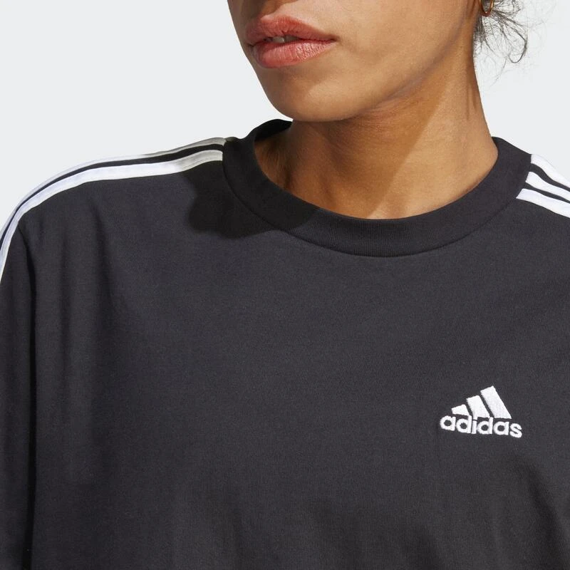 ADIDAS Essentials 3-Stripes Single Jersey Boyfriend T-shirtjurk 4 ADIDAS Essentials 3-Stripes Single Jersey Boyfriend T-shirtjurk - Afbeelding 4