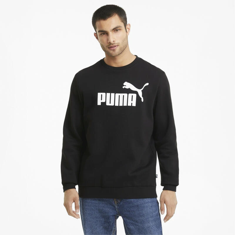Essentials Sweater Met Ronde Hals En Groot Logo Heren PUMA 2 Essentials Sweater Met Ronde Hals En Groot Logo Heren PUMA - Afbeelding 2