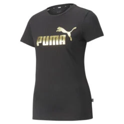 Essentials+ T-shirt Met Metallic Logo Dames PUMA