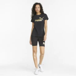 Essentials+ T-shirt Met Metallic Logo Dames PUMA 8 Essentials+ T-shirt Met Metallic Logo Dames PUMA -Regatta Verkoop essentials t shirt met metallic logo dames puma 3