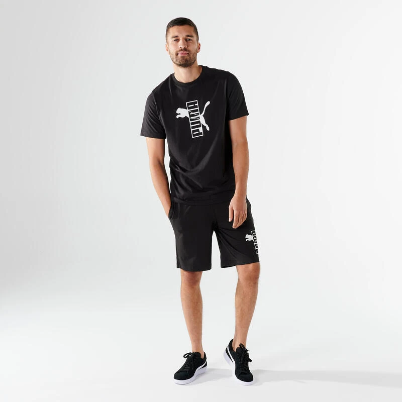 Puma Fitness T-shirt Heren Katoen Zwart 4 Puma Fitness T-shirt Heren Katoen Zwart - Afbeelding 4