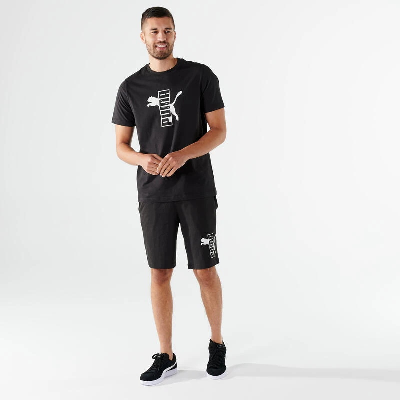 Puma Fitness T-shirt Heren Katoen Zwart 5 Puma Fitness T-shirt Heren Katoen Zwart - Afbeelding 5