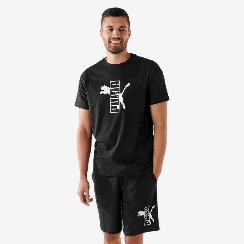 Puma Fitness T-shirt Heren Katoen Zwart 1 Puma Fitness T-shirt Heren Katoen Zwart