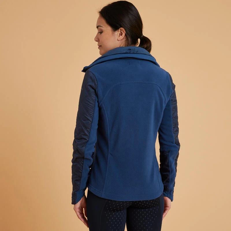 Fleece Voor Paardrijden Dames 500 WARM Twee Stoffen 4 Fleece Voor Paardrijden Dames 500 WARM Twee Stoffen - Afbeelding 4