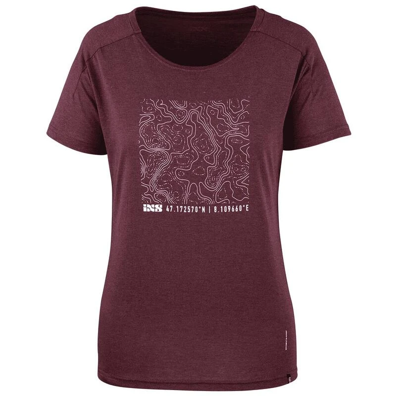 IXS Flow Vrouwen Tech Tee Contour Rozijn 2 IXS Flow Vrouwen Tech Tee Contour Rozijn - Afbeelding 2