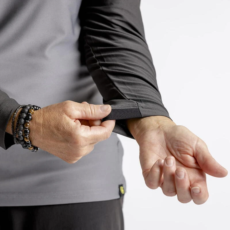 IXS Flow XTG Women's Long Sleeve Henley - Graphite/Black 4 IXS Flow XTG Women's Long Sleeve Henley - Graphite/Black - Afbeelding 4