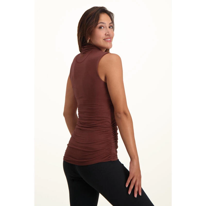 Good Karma - Elegante Yoga Top Van Biologisch Katoen - Garnet 2 Good Karma - Elegante Yoga Top Van Biologisch Katoen - Garnet - Afbeelding 2