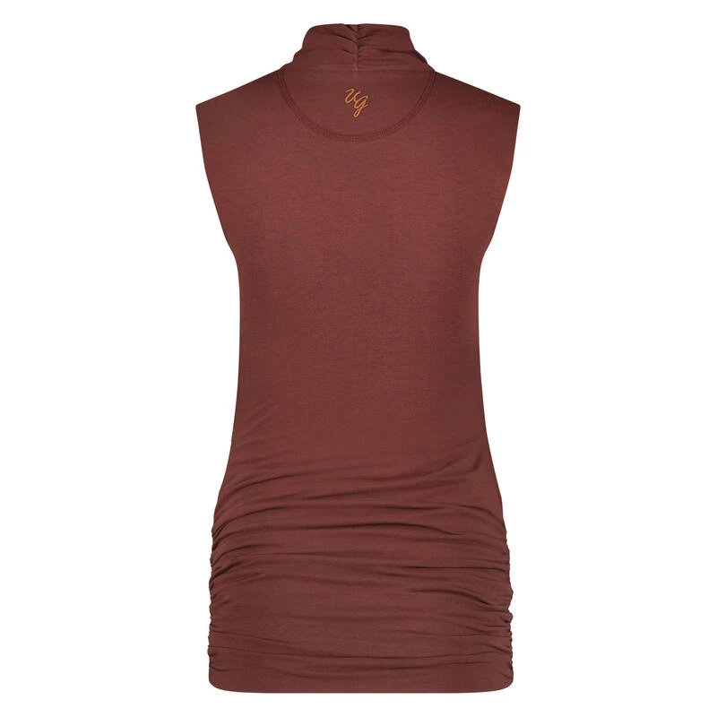 Good Karma - Elegante Yoga Top Van Biologisch Katoen - Garnet 3 Good Karma - Elegante Yoga Top Van Biologisch Katoen - Garnet - Afbeelding 3
