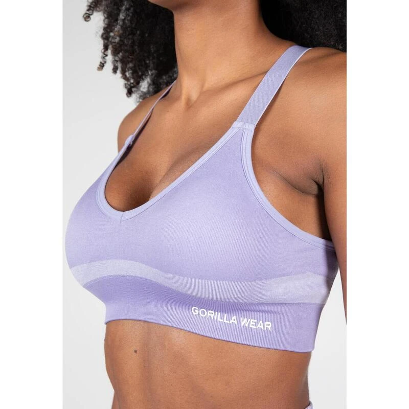 Gorilla Wear Selah Seamless Sportbeha - Lila - S/M 4 Gorilla Wear Selah Seamless Sportbeha - Lila - S/M - Afbeelding 4