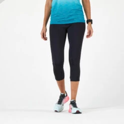 Hardlooptight Voor Dames Support Driekwartlengte Zwart