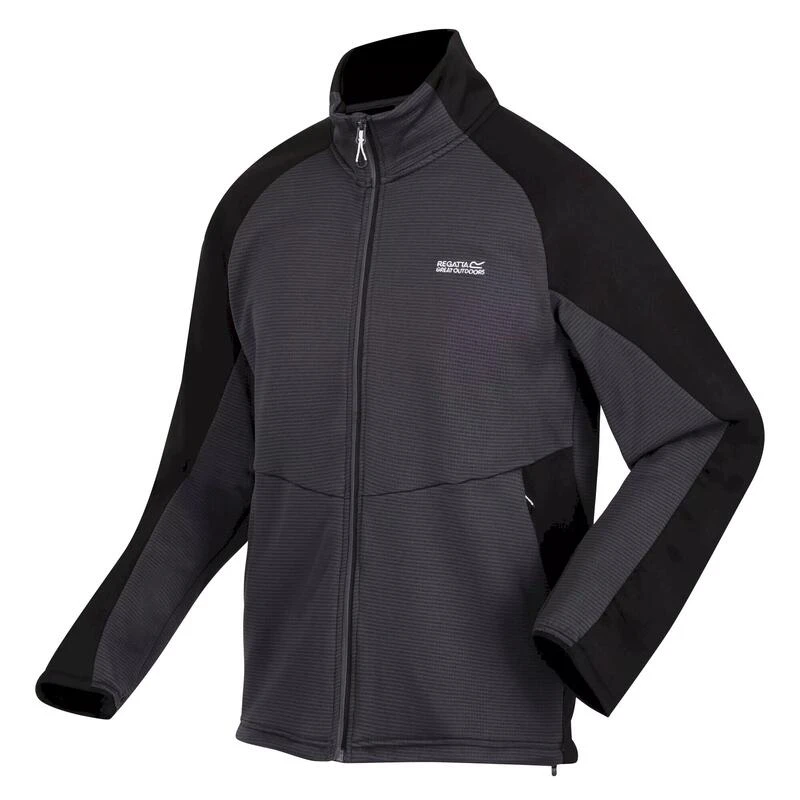 Regatta Heren Highton III Full Zip Fleece Jacket (Donkergrijs/Zwart) 1 Regatta Heren Highton III Full Zip Fleece Jacket (Donkergrijs/Zwart)