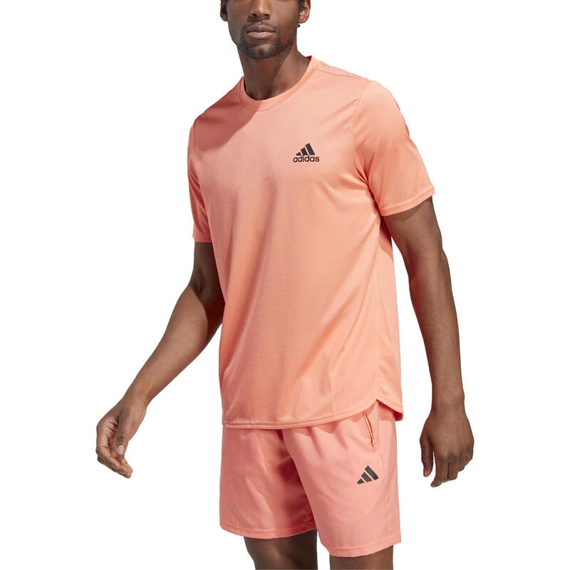 ADIDAS HERENSHIRT VOOR CARDIOFITNESS KORAAL 2 ADIDAS HERENSHIRT VOOR CARDIOFITNESS KORAAL - Afbeelding 2