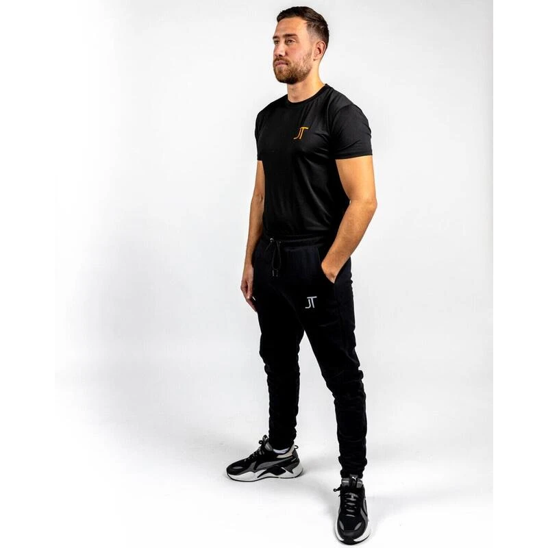 JT Slim Fit Sport T-shirt Voor Heren - Zwart 2 JT Slim Fit Sport T-shirt Voor Heren - Zwart - Afbeelding 2