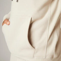 Molton Hoodie Voor Fitness 16 Molton Hoodie Voor Fitness -Regatta Verkoop lange fitness hoodie voor heren 500 warm vlasbeige 7