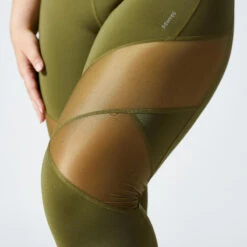 Legging Voor Cardiofitness Dames Hoge Taille 2 Stoffen 8 Legging Voor Cardiofitness Dames Hoge Taille 2 Stoffen -Regatta Verkoop legging voor cardiofitness dames hoge taille 2 stoffen kaki 3