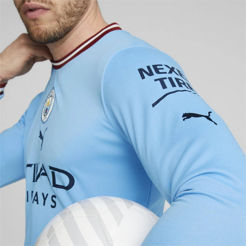 Manchester City FC Home 22/23 Replica-jersey Met Lange Mouwen Heren PUMA 3 Manchester City FC Home 22/23 Replica-jersey Met Lange Mouwen Heren PUMA - Afbeelding 3