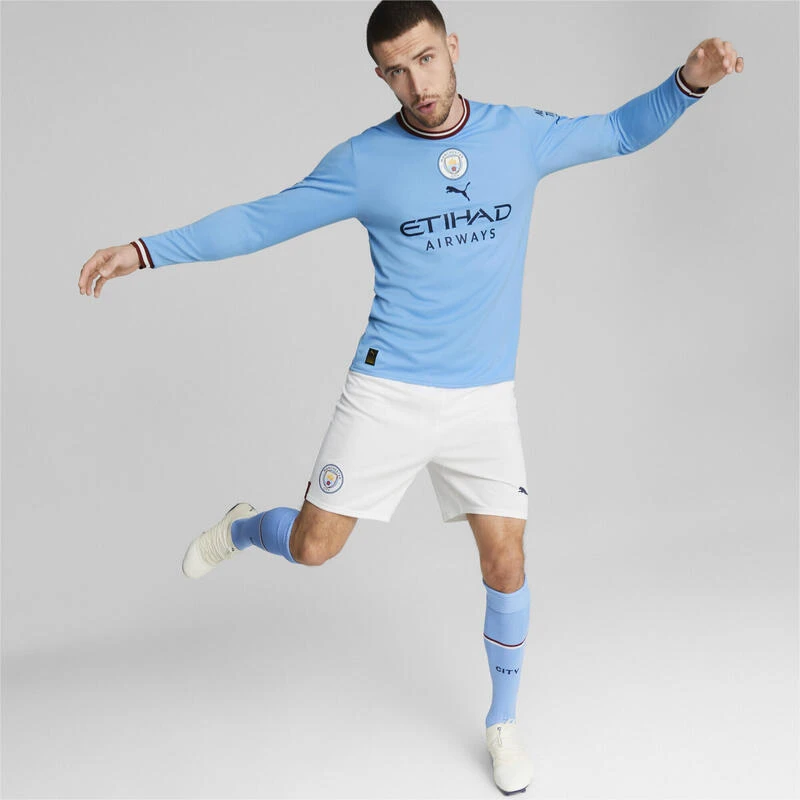 Manchester City FC Home 22/23 Replica-jersey Met Lange Mouwen Heren PUMA 4 Manchester City FC Home 22/23 Replica-jersey Met Lange Mouwen Heren PUMA - Afbeelding 4
