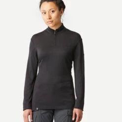 Merino Shirt Voor Trekking Dames MT500 Lange Mouwen Rits Aan De Hals -Regatta Verkoop merino shirt voor trekking dames mt500 lange mouwen rits aan de hals 2