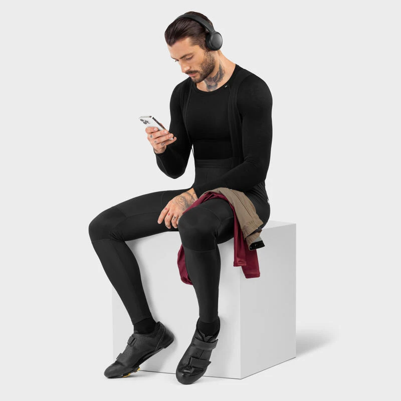 Merinowol Ondershirt Wielrennen SIROKO SRX Typhoon Zwart Heren 4 Merinowol Ondershirt Wielrennen SIROKO SRX Typhoon Zwart Heren - Afbeelding 4