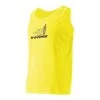 Mouwloze Tanktop Unisex Fitness Geel Fluo
