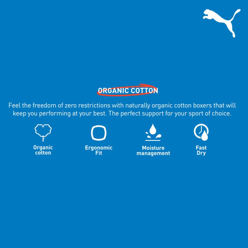 Puma Sport Boxershorts Katoen 6-pack Blauw 2 Puma Sport Boxershorts Katoen 6-pack Blauw - Afbeelding 2