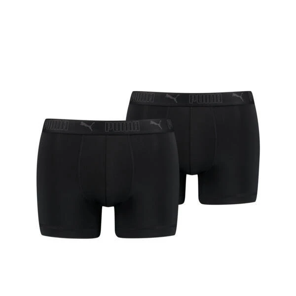 Puma Sport Boxershorts Microfiber 2-pack Zwart 1 Puma Sport Boxershorts Microfiber 2-pack Zwart