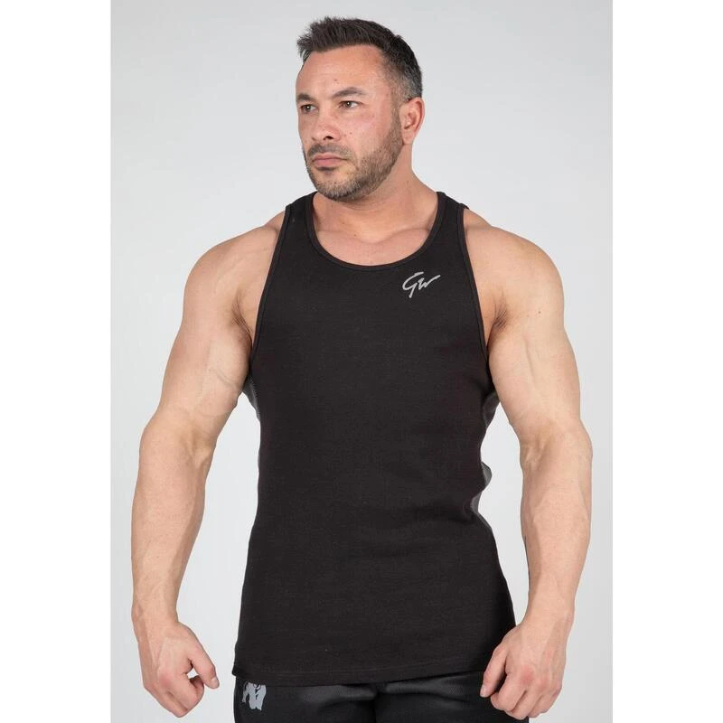 Gorilla Wear Richmond Rib Tank Top Black/Gray 1 Gorilla Wear Richmond Rib Tank Top Black/Gray