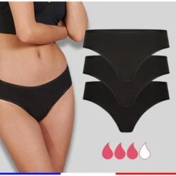 Set Van 3 Onzichtbare Menstruatiebroekjes