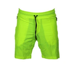 Short Met Rits Vakken Kids/Volwassenen Neon Groen Polyester