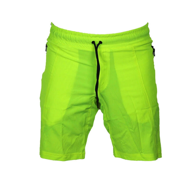 Short Met Rits Vakken Kids/Volwassenen Neon Groen Polyester 1 Short Met Rits Vakken Kids/Volwassenen Neon Groen Polyester