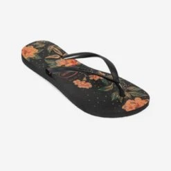 Havaianas Slippers Voor Dames Slim Floral Zwart