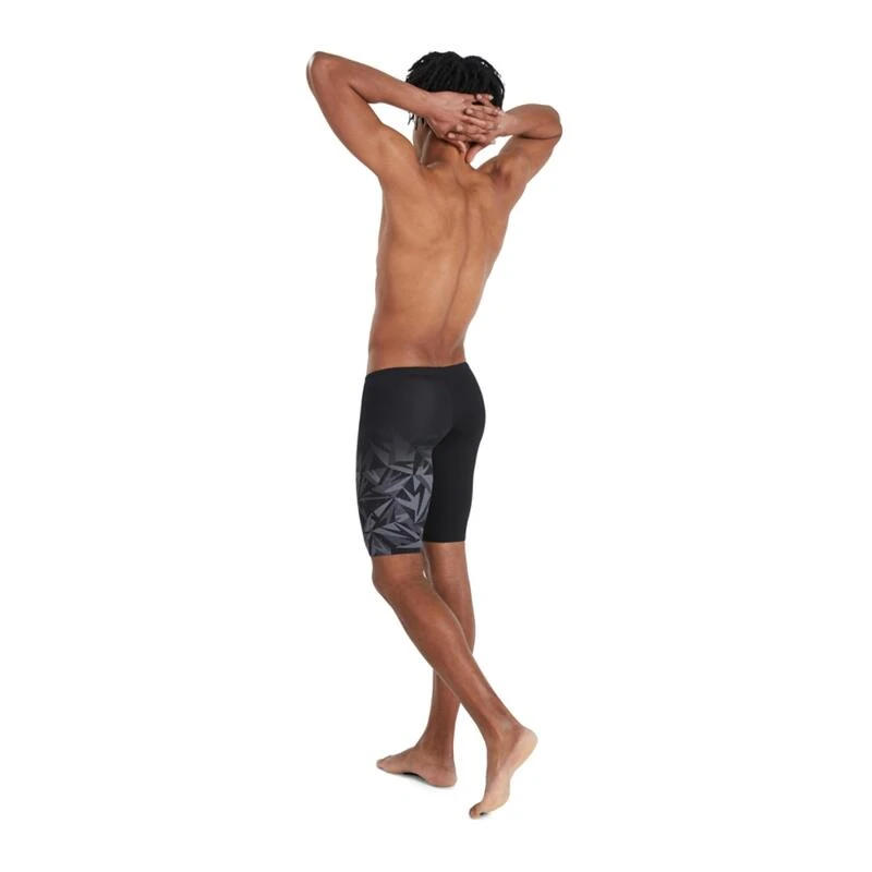 Speedo Men's Hyperboom Placement V-Cut Jammer - Black/ Oxid Grey 2 Speedo Men's Hyperboom Placement V-Cut Jammer - Black/ Oxid Grey - Afbeelding 2