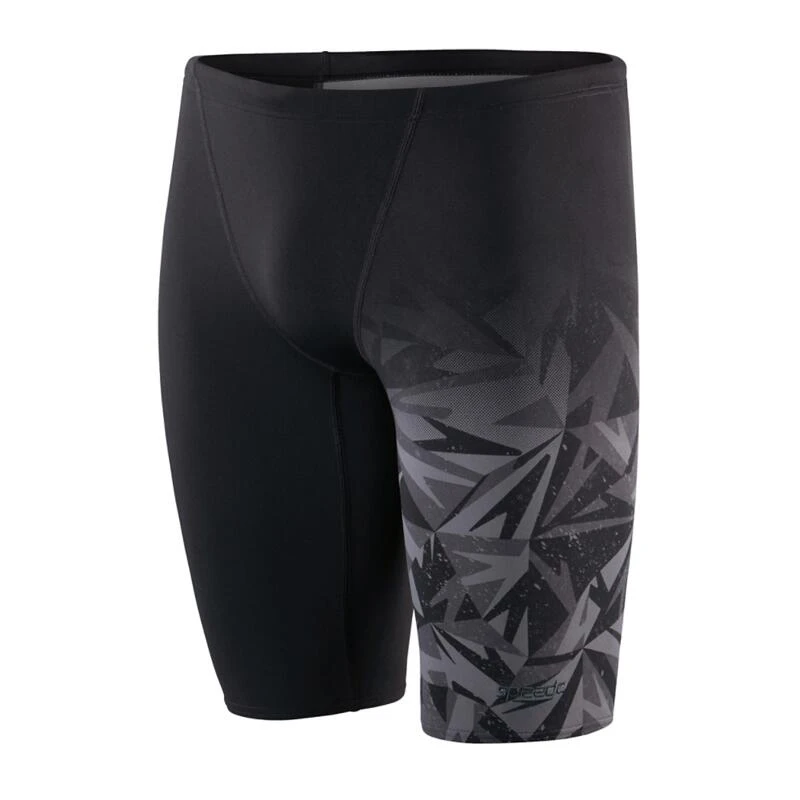 Speedo Men's Hyperboom Placement V-Cut Jammer - Black/ Oxid Grey 4 Speedo Men's Hyperboom Placement V-Cut Jammer - Black/ Oxid Grey - Afbeelding 4