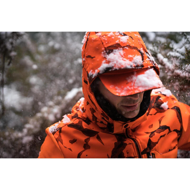 Stevige Softshell Jachtjas 500 Fluo-oranje 18 Stevige Softshell Jachtjas 500 Fluo-oranje - Afbeelding 18