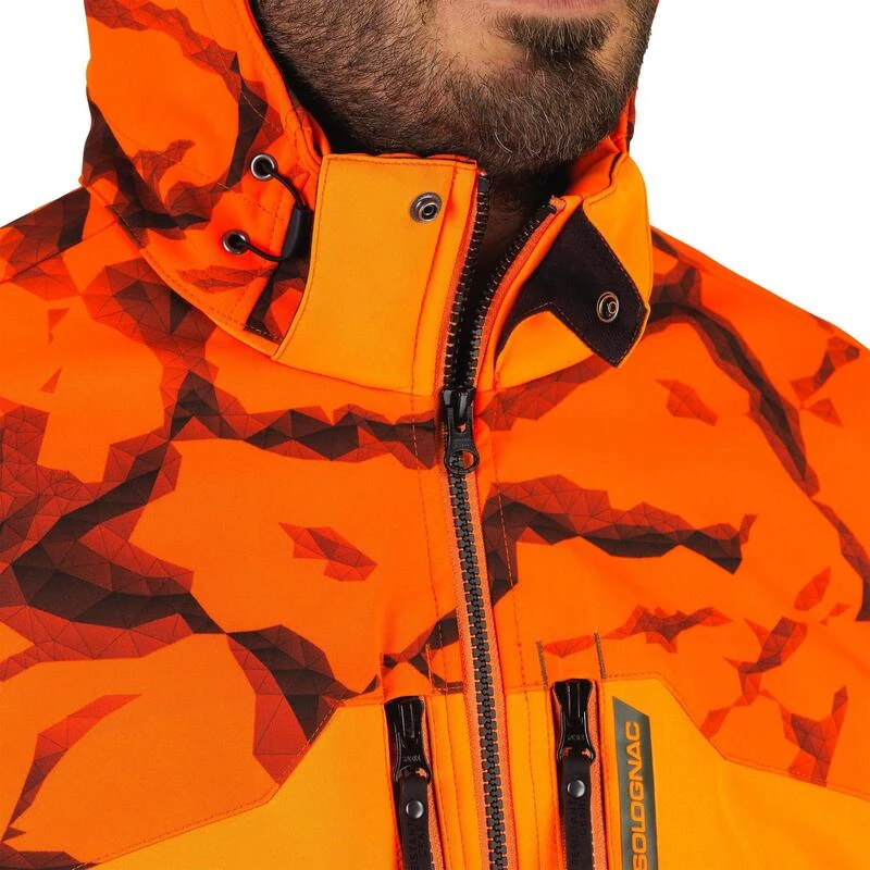 Stevige Softshell Jachtjas 500 Fluo-oranje 7 Stevige Softshell Jachtjas 500 Fluo-oranje - Afbeelding 7