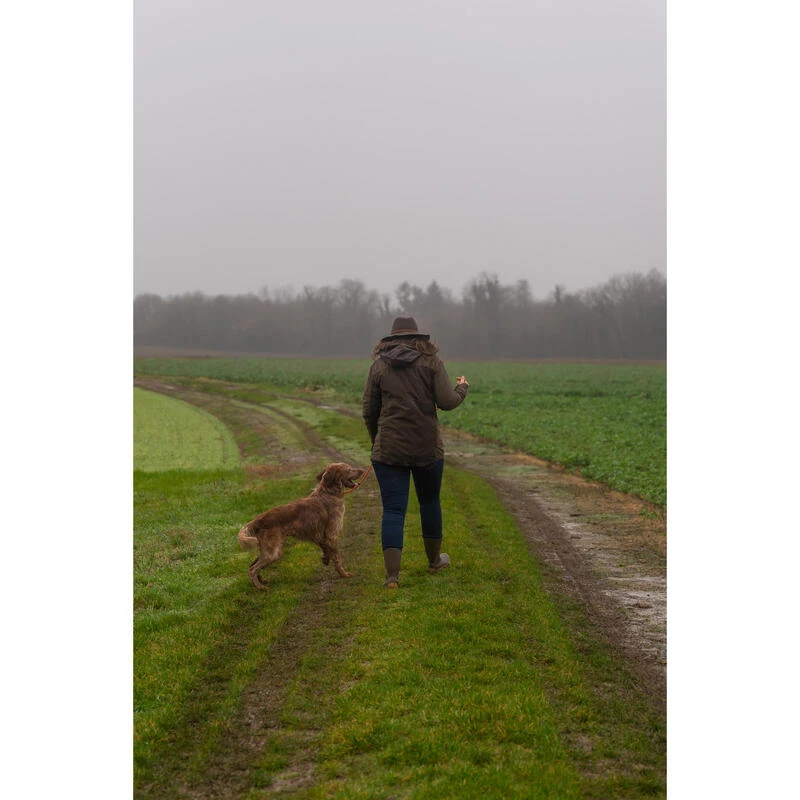 Stevige Waterdichte Jachtjas Voor Dames 500 Bruin 4 Stevige Waterdichte Jachtjas Voor Dames 500 Bruin - Afbeelding 4