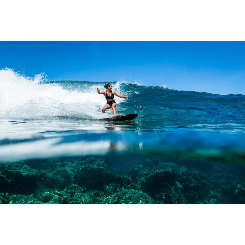 Surfbikinibroekje Voor Dames ROSA Met Hoge Taille ZWART 15 Surfbikinibroekje Voor Dames ROSA Met Hoge Taille ZWART - Afbeelding 15