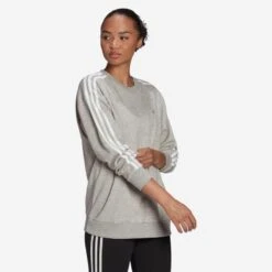 ADIDAS Sweater Voor Fitness En Soft Training Dames Grijs