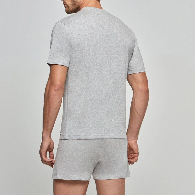 T-shirt Homewear Met Ronde Hals Puur Katoen Essentials 3 T-shirt Homewear Met Ronde Hals Puur Katoen Essentials - Afbeelding 3