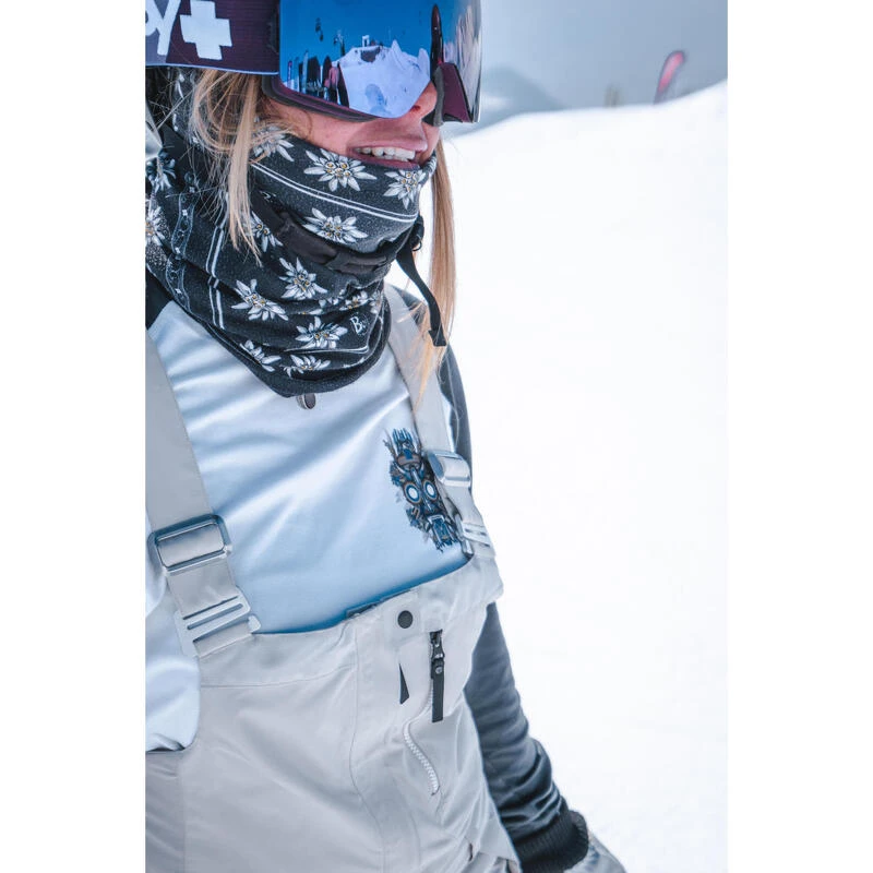 WEDZE Thermoshirt Voor Skiën Voor Dames BL 590 Brokovich Merinowol Grijs/wit 14 WEDZE Thermoshirt Voor Skiën Voor Dames BL 590 Brokovich Merinowol Grijs/wit - Afbeelding 14