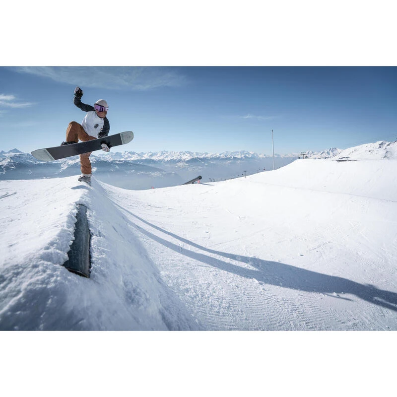 WEDZE Thermoshirt Voor Skiën Voor Dames BL 590 Brokovich Merinowol Grijs/wit 9 WEDZE Thermoshirt Voor Skiën Voor Dames BL 590 Brokovich Merinowol Grijs/wit - Afbeelding 9