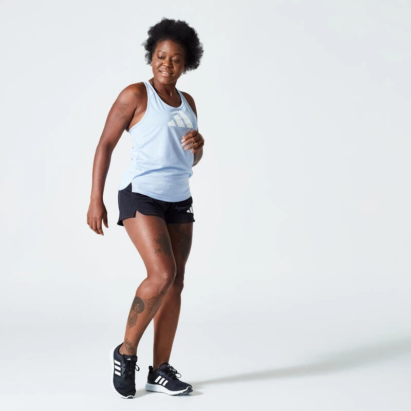 ADIDAS Topje Voor Cardiofitness Dames Blauw 2 ADIDAS Topje Voor Cardiofitness Dames Blauw - Afbeelding 2