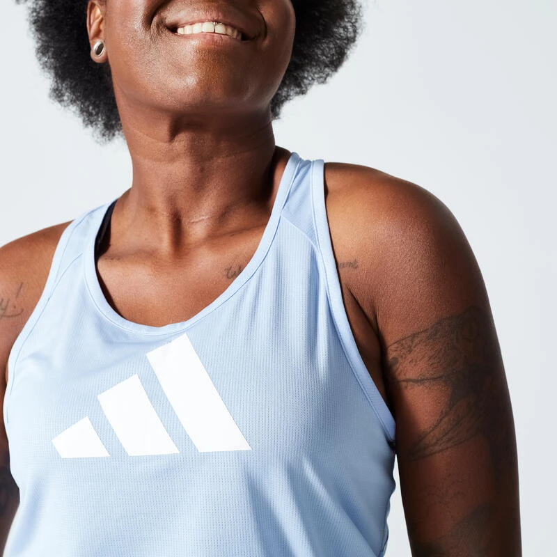 ADIDAS Topje Voor Cardiofitness Dames Blauw 4 ADIDAS Topje Voor Cardiofitness Dames Blauw - Afbeelding 4